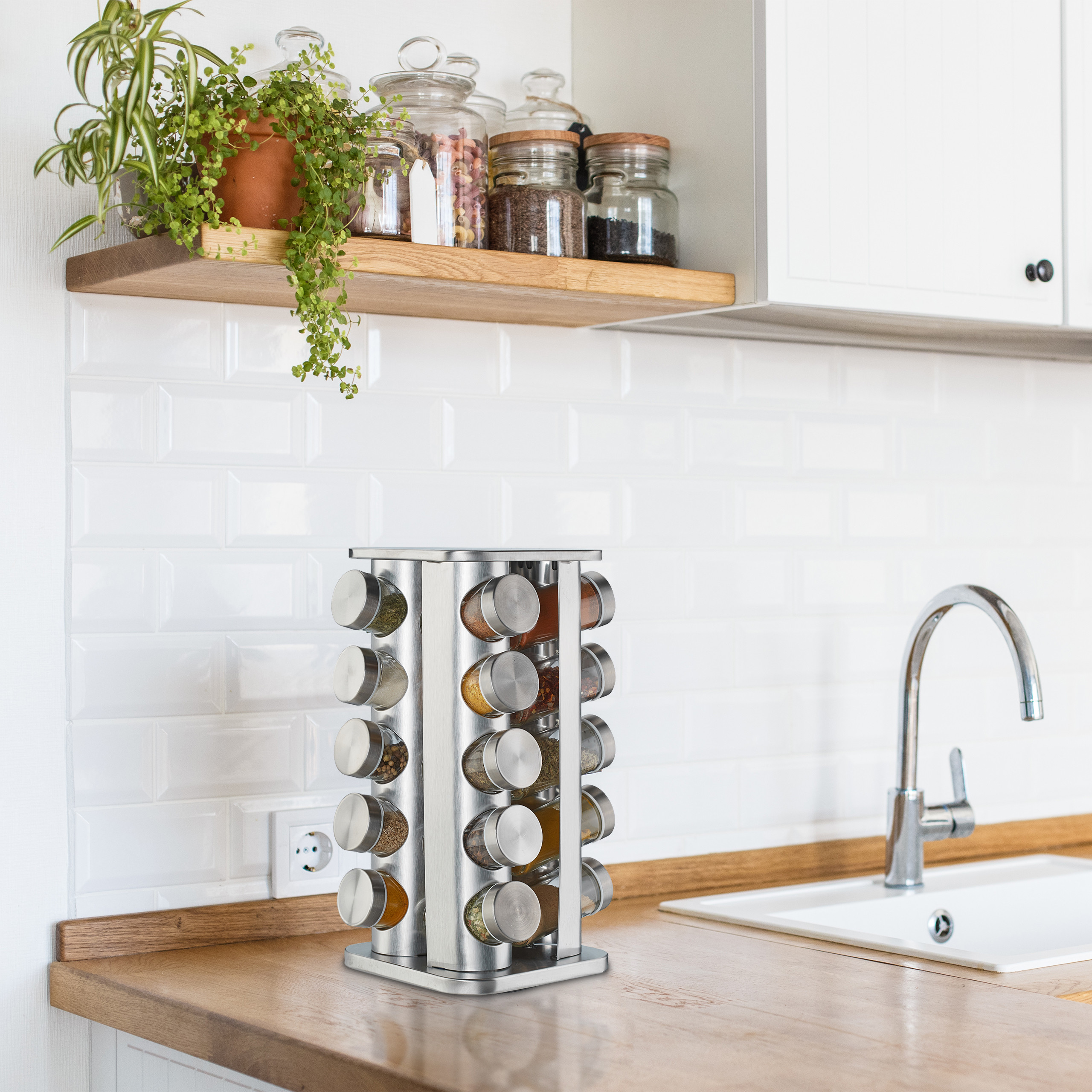 Gewürzkarussell Gewürzrondell 20 Gewürzgläser Gewürzhalter