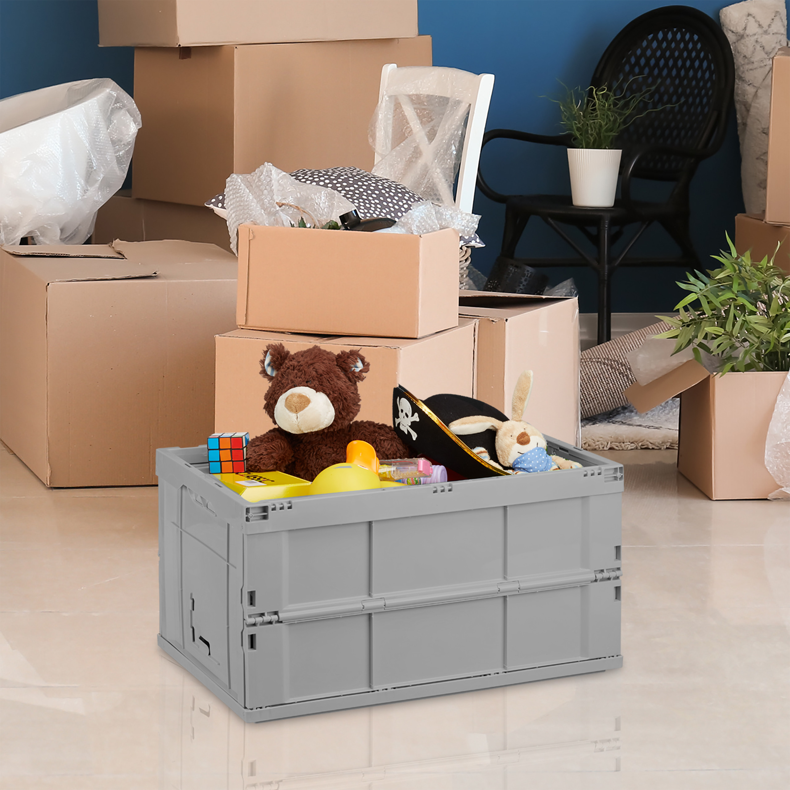 1 x Klappbox Spielzeugkiste Aufbewahrungsbox Faltbox Stapelbox faltbar