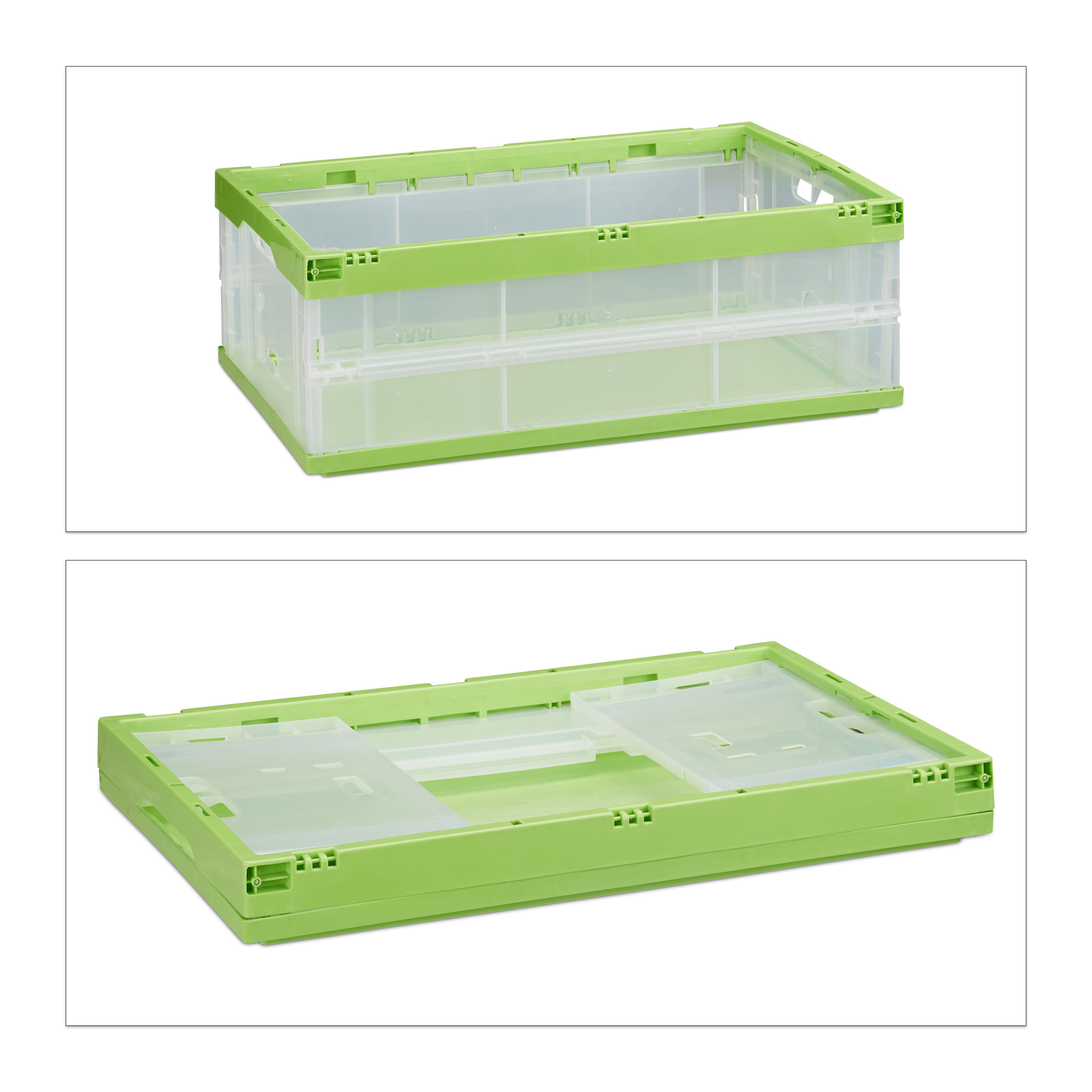 1 x Klappbox faltbar stapelbar Aufbewahrungskiste Faltbox Universalbox