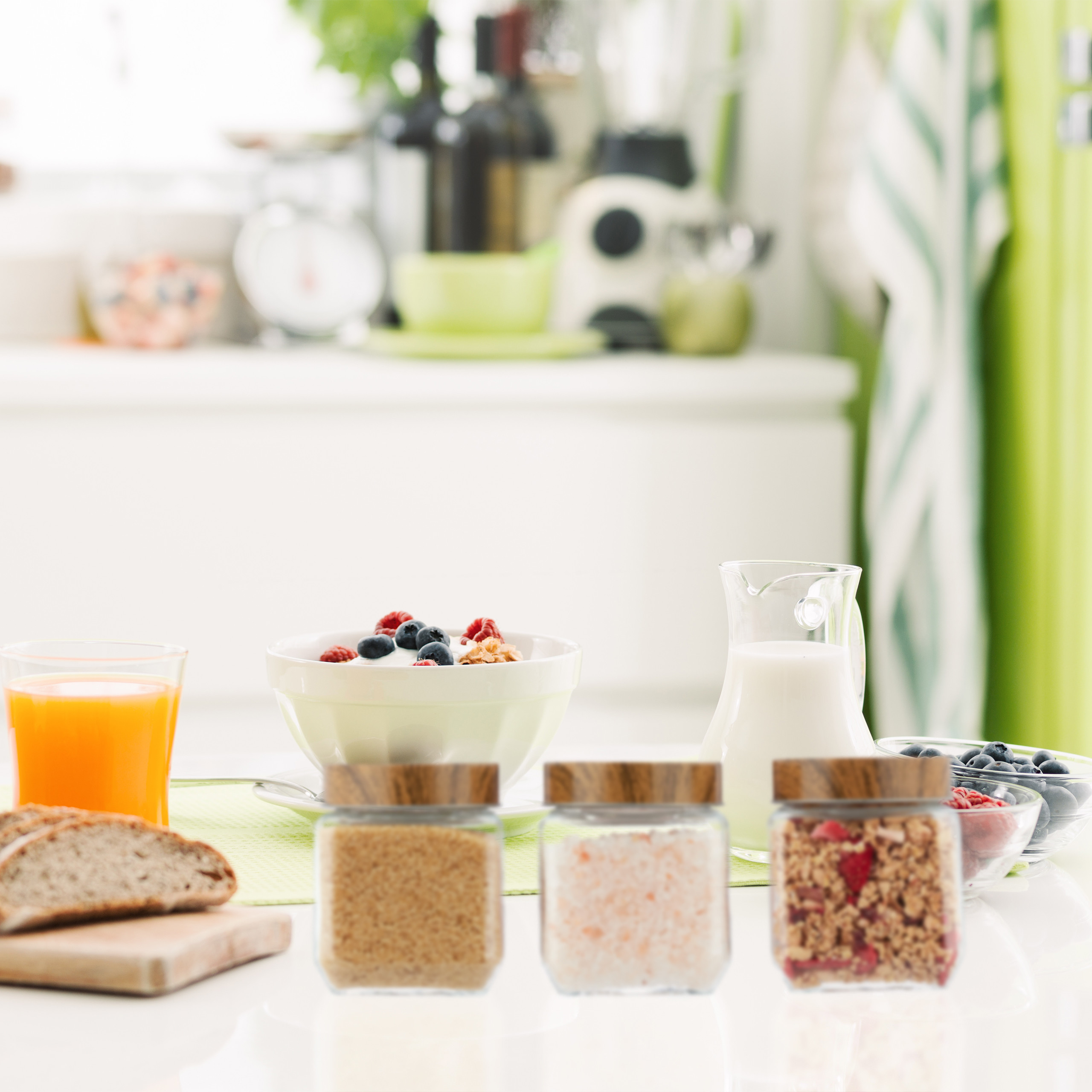 10 x Vorratsglas Aufbewahrungsglas Bonbonglas Candy Bar Glas Keksglas