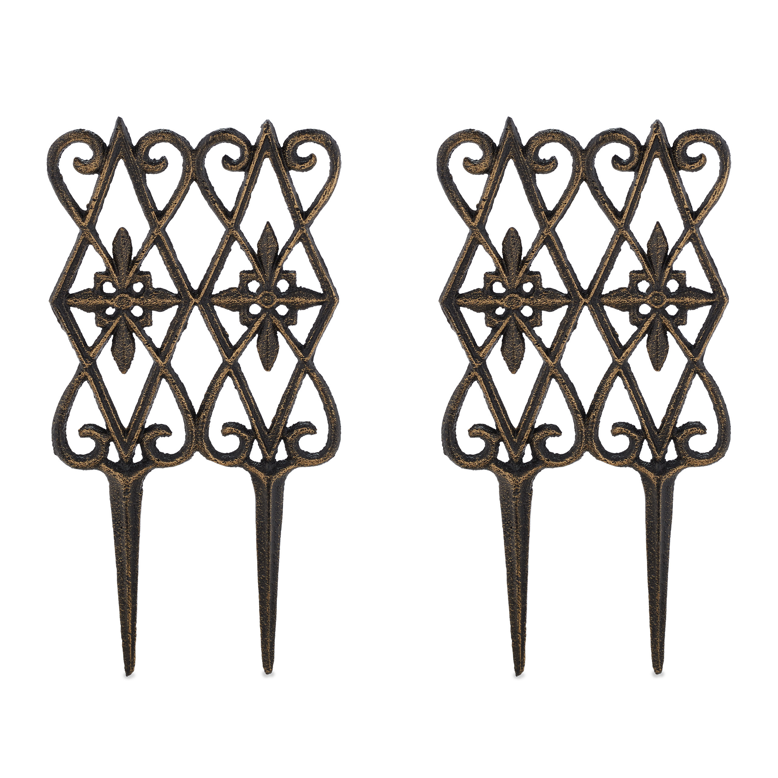 SET OF 2, flower bed edging, flower bed edging, decorative fence, lawn